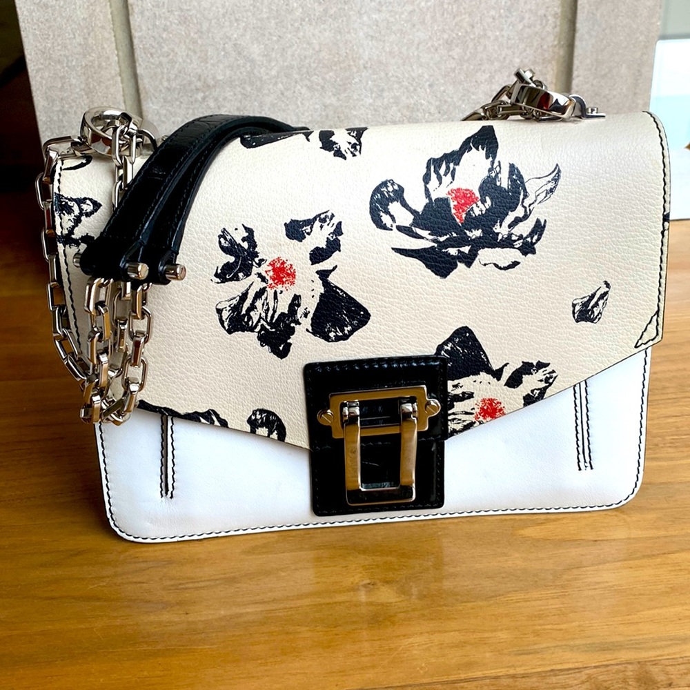 PROENZA SCHOULER Hava Chain Floral Small Shoulder Bag